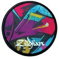 Тренировочный пэд Zildjian ZXPPGRA06 Grafitti Practice Pad артикул A145996-1-3