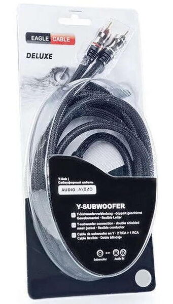 Кабель сабвуферный Eagle Cable DELUXE Y-Subwoofer, 8.0m #10041080 артикул A145471-1-3