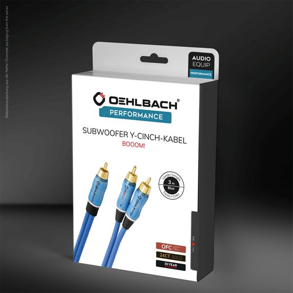 Кабель межблочный аудио Oehlbach PERFORMANCE BOOOM! Y-Adapter cable, 2,0m blue, D1C22702 артикул A159817-1-4