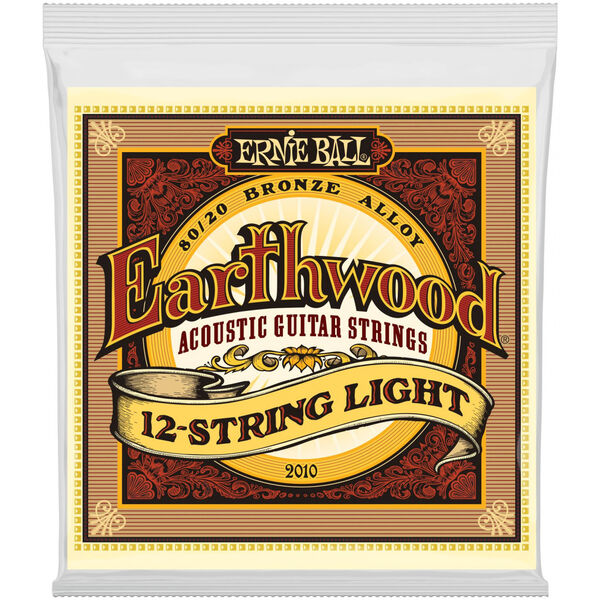 Cтруны для двенадцатиструнной гитары Ernie Ball Earthwood 2010 артикул A168397-1