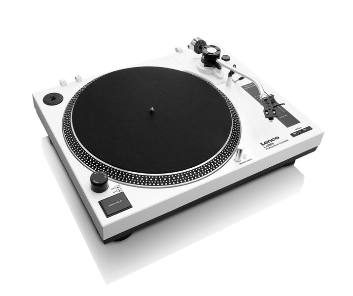 Проигрыватель винила Lenco L-3808 White артикул A141033-1 в интернет-магазине «HiFi-Trade»