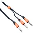 Межблочный кабель Bespeco SLYS2J300, jack stereo 6.3 - 2xjack mono 6.3, 3м артикул A126348-1-1