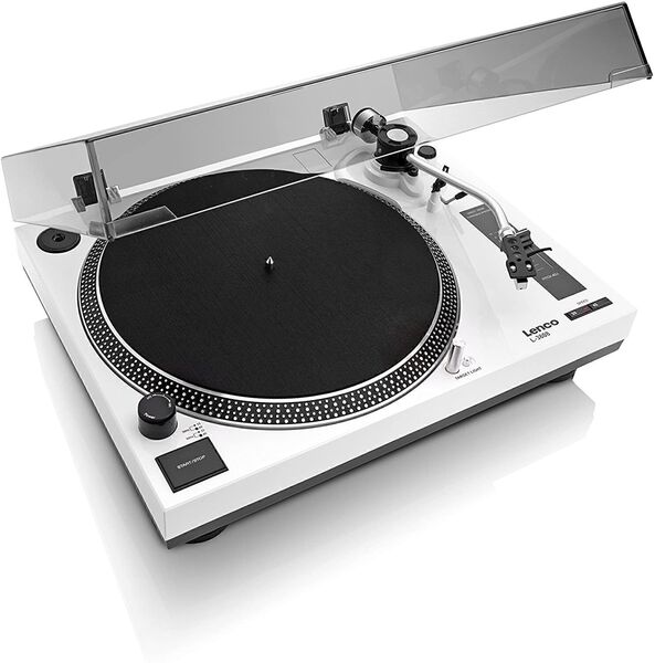 Профессиональный DJ виниловый проигрыватель Lenco L-3808 (белый) White артикул T355303-1