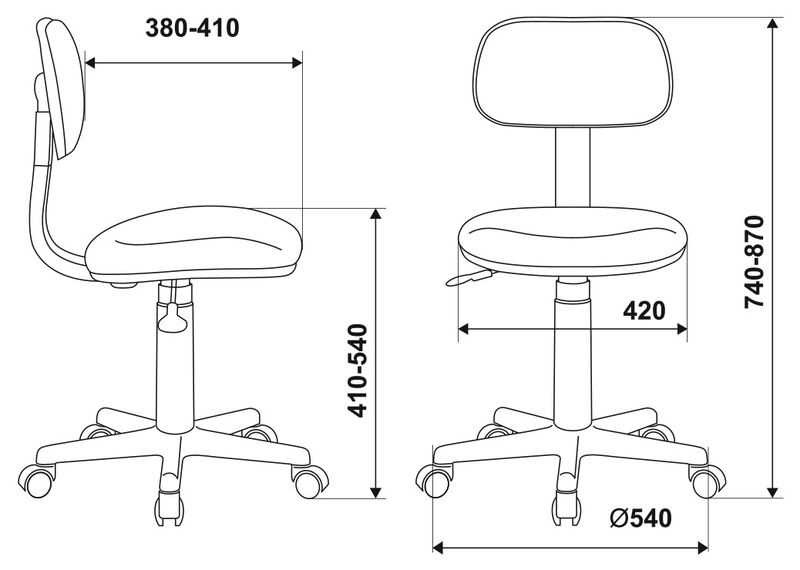Кресло Бюрократ CH-W201NX/26-24 (Children chair CH-W201NX blue 26-24 cross plastic plastik белый) артикул A148268-1-6