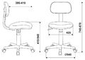 Кресло Бюрократ CH-W201NX/STICK-VIO (Children chair CH-W201NX violet Sticks 08 cross plastic) артикул A148206-1-5