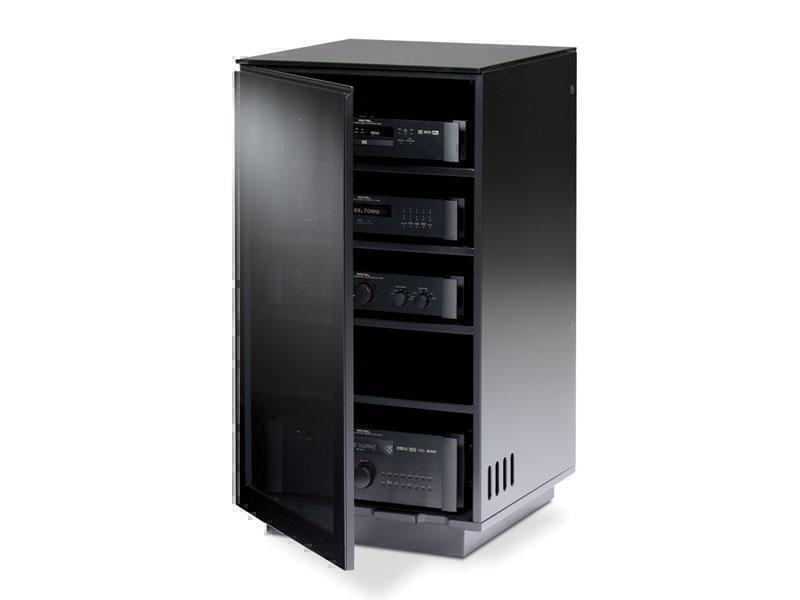 Стойки под аппаратуру BDI Mirage 8222 Satin Black артикул X33960804-1