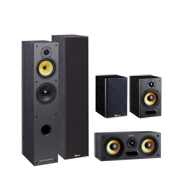 Домашние кинотеатры 5.0 Davis Acoustics Discovery Set 5.0 (Maya+Maya Rear+Sacha Centrale) black ash артикул X33983871-1 в интернет-магазине «HiFi-Trade»