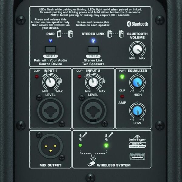 Активные акустические системы Behringer B112W black артикул X33975743-1-5