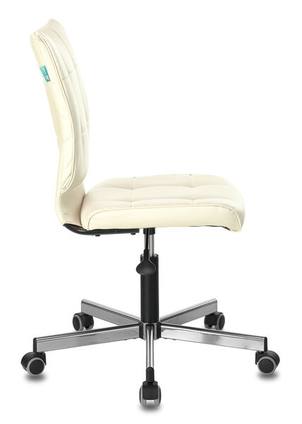 Кресло Бюрократ CH-330M/BEIGE (Office chair CH-330M beige Orion-10 eco.leather cross metal хром) артикул A148184-1-3