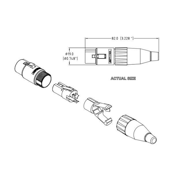 Разъем Amphenol AC3F артикул A121673-1-2