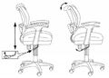 Кресло Бюрократ CH-W797/BR/TW-14C (Children chair CH-W797 brown seatbrown TW-14C mesh/fabric cross plastic plastik белый) артикул A148253-1-5