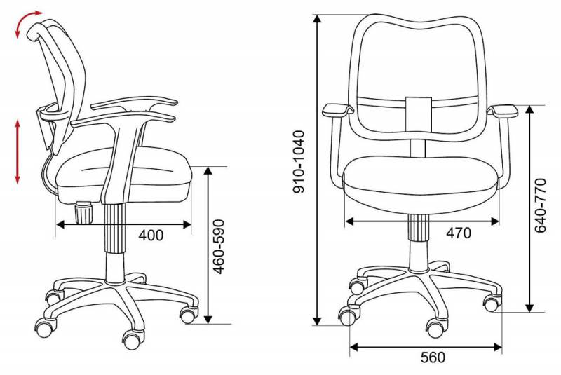 Кресло Бюрократ CH-W797/BR/TW-14C (Children chair CH-W797 brown seatbrown TW-14C mesh/fabric cross plastic plastik белый) артикул A148253-1-4