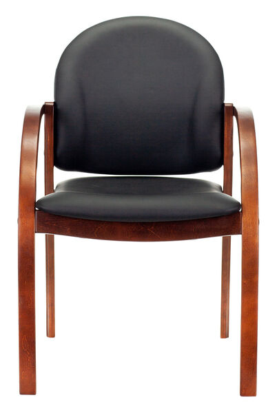 Кресло Бюрократ ДЖУНО (Chair ДЖУНО black eco.leather legs wood) артикул A148170-1-2
