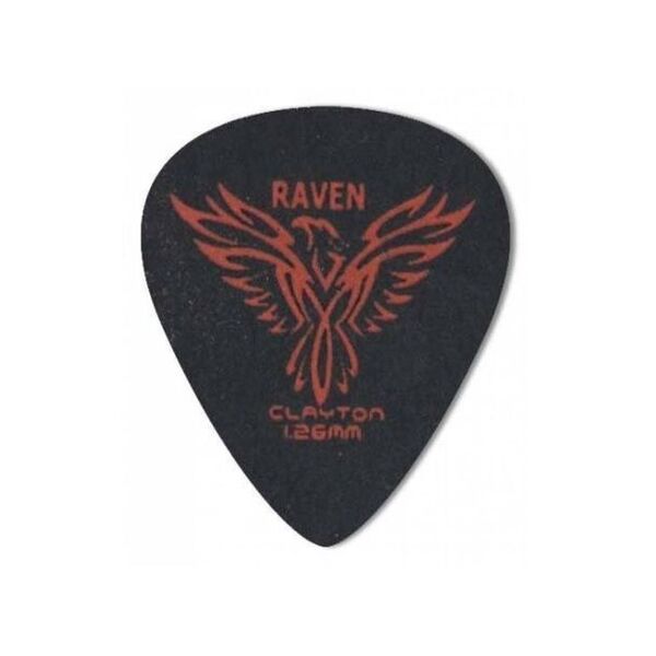 Медиаторы CLAYTON BS126/12 - 1.26 mm BLACK RAVEN стандартные 12 шт артикул A167869-1