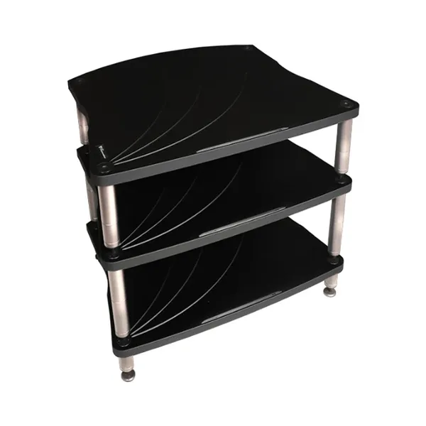 Стойка под Hi-Fi Bassocontinuo LYRA XL4 2.1 Cerbero Black 190 mm (ножки серебро) артикул A153798-1