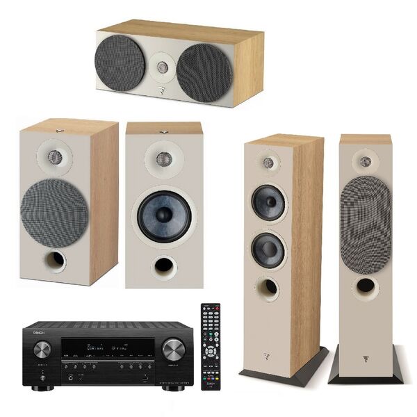 Комплект домашнего кинотеатра Focal Chora Set 5.0 (816+806+Center) Light Wood + Denon AVR-S960H артикул A139265-1