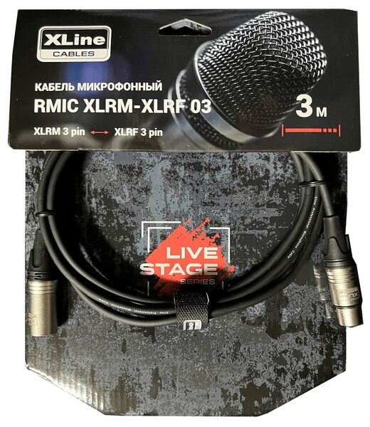 Кабель микрофонный Xline Cables RMIC XLRM-XLRF 03 артикул A160907-1 в интернет-магазине «HiFi-Trade»
