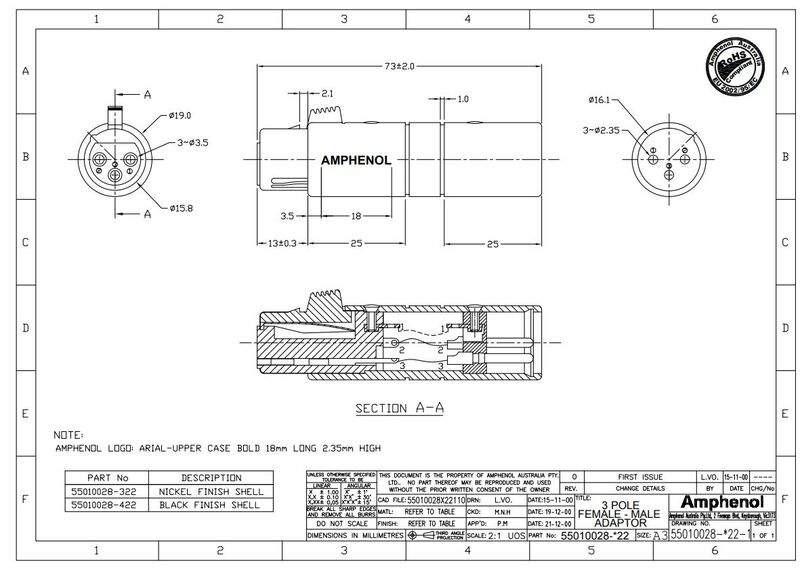 Разъем Amphenol AC3F3MW артикул A131929-1-2