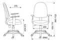 Кресло Бюрократ CH-1300/T-15-21 (Office chair CH-1300 black Престиж+ cross plastic) артикул A148144-1-5