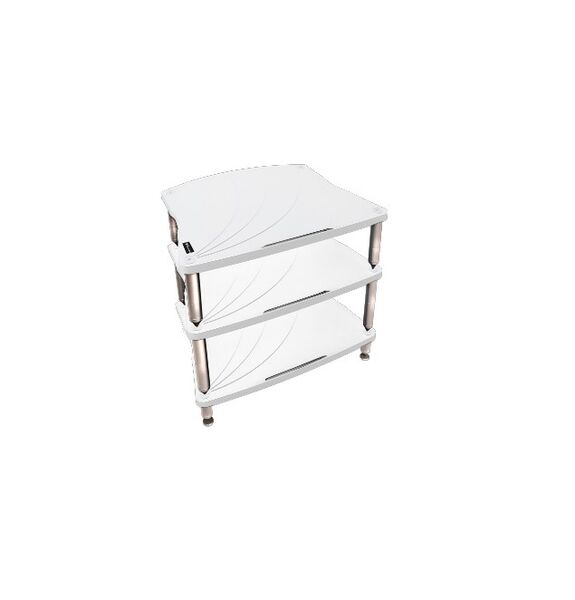 Стойка под Hi-Fi Bassocontinuo LYRA XL4 2.1 Inside White 190 mm (ножки серебро) артикул A153805-1