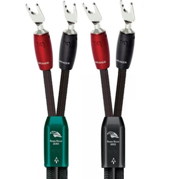 Акустический кабель AudioQuest Robin Hood Treble + Robin Hood Bass BiWire Spade 3.0m артикул A120229-1