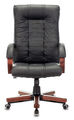 Кресло Бюрократ KB-10WALNUT/B/LEATH (Office chair KB-10WALNUT black leather cross metal/wood) артикул A148250-1-3