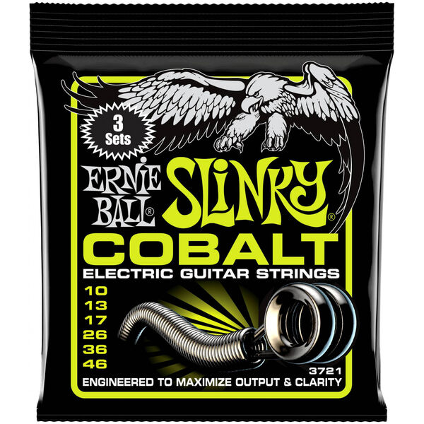 Струны для электрогитары Ernie Ball 3721 Regular Slinky Cobalt артикул A168571-1