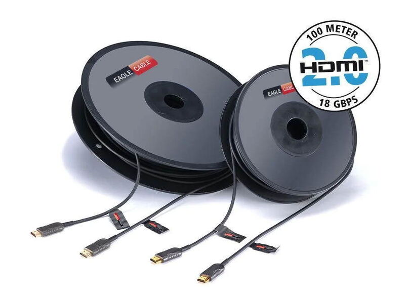 HDMI-кабель Eagle Cable Profi HDMI2.0 LWL Kabel 18Gbps 10 m, 313241010 артикул A143328-1-2