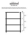 Стойка под Hi-Fi Solidsteel S2-4 black артикул A117493-1-2