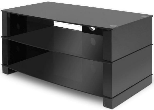 Тумбы под телевизор De Conti Cubo черное стекло-черный артикул X33943022-1