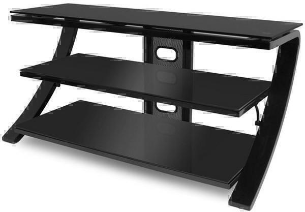 Тумбы под телевизор De Conti Sette N черное стекло-черный артикул X33942983-1