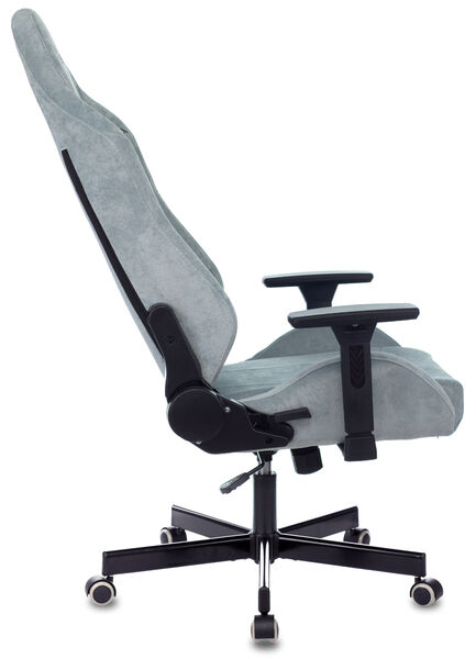 Кресло Knight N1 SKY (Game chair Knight N1 Fabric grey/l.blue Light-28 headrest cross metal) артикул A148246-1-6