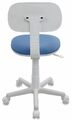 Кресло Бюрократ CH-W201NX/26-24 (Children chair CH-W201NX blue 26-24 cross plastic plastik белый) артикул A148268-1-4