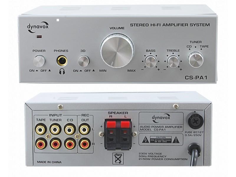 Интегрированные усилители Dynavox CS-PA1 MK silver артикул X34010318-1