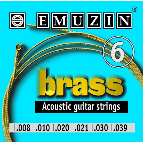 Струны для акустической гитары Emuzin BRASS с обмоткой из латуни 08-39 артикул A168735-1 в интернет-магазине «HiFi-Trade»