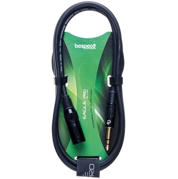 Кабель межблочный XLR-M-Jack Bespeco EASX030 0.3 m артикул A146531-1-2