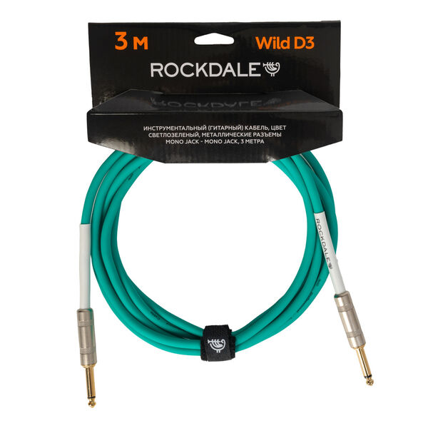 Инструментальный кабель ROCKDALE Wild D3 Light Green артикул A155117-1