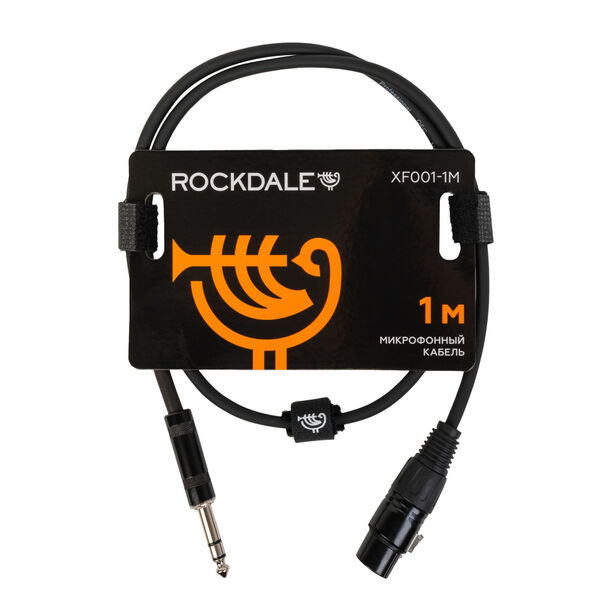 Микрофонный кабель ROCKDALE XF001-1M Black артикул A155137-1