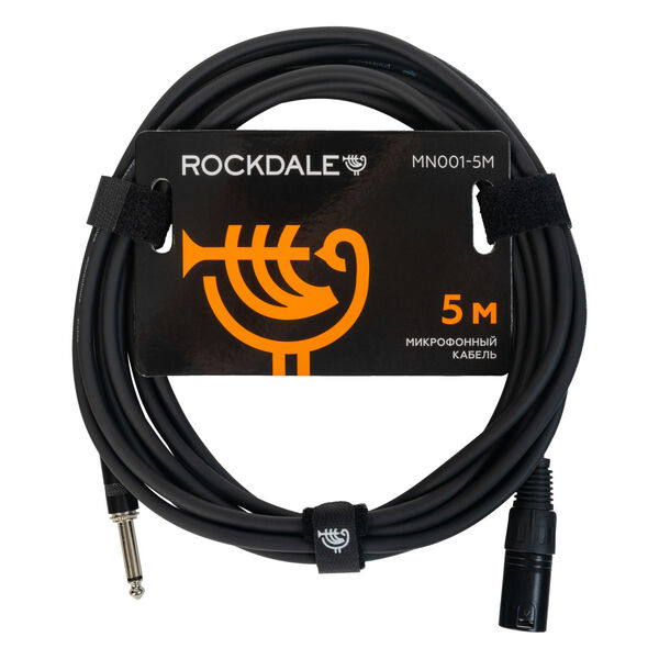 Микрофонный кабель ROCKDALE MN001-5M Black артикул A155136-1