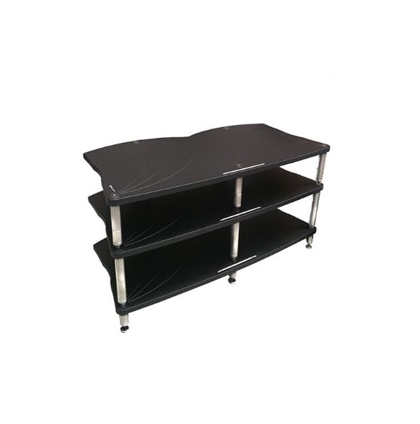 Стойка под Hi-Fi Bassocontinuo CYMBALON 2.1 Cerbero Black 190 mm (ножки серебро) артикул A153857-1