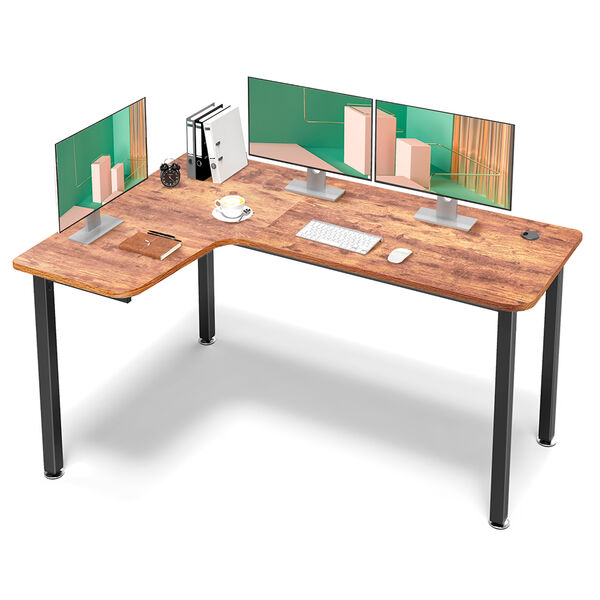 Стол письменный (для компьютера) EUREKA CD-L01L-60VP Brown артикул A170419-1 в интернет-магазине «HiFi-Trade»