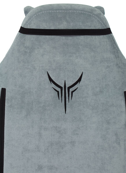 Кресло Knight N1 SKY (Game chair Knight N1 Fabric grey/l.blue Light-28 headrest cross metal) артикул A148246-1-18