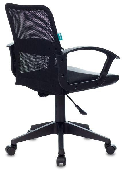 Кресло Бюрократ CH-590/BLACK (Office chair CH-590 black seatblack eco.leather/gauze cross plastic) артикул A148242-1-4