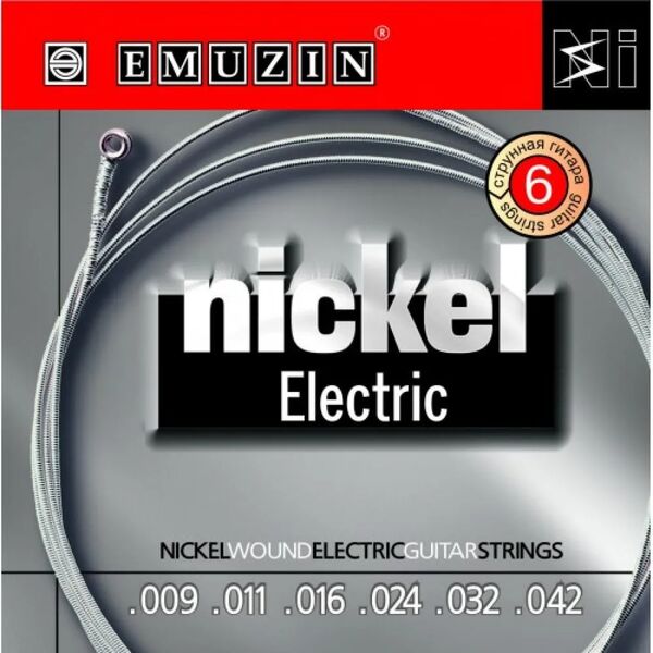 Струны для электрогитары Emuzin Nickel Electric 6N9-42 артикул A168456-1 в интернет-магазине «HiFi-Trade»