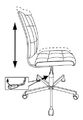 Кресло Бюрократ CH-330M/VELV88 (Office chair CH-330M red Velvet 88 cross metal хром) артикул A148161-1-5