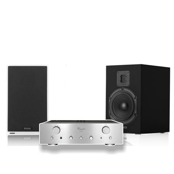 Комплект акустики Vincent SV-500 silver + Piega Classic 3.0 Black matt finish артикул A159570-1 в интернет-магазине «HiFi-Trade»