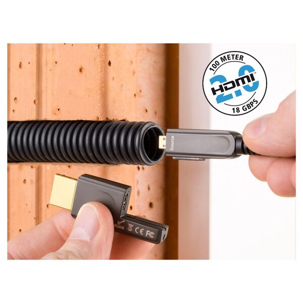 HDMI кабель In-Akustik Exzellenz Profi HDMI2.0 optical fiber cable 18Gbps, Typ D>A, 15.0 m, 0092431015 артикул A115606-1-3