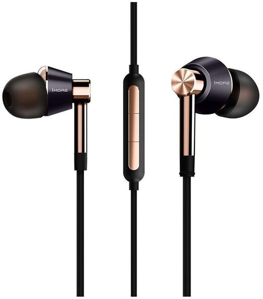 Наушники 1More E1001 Triple Driver In-Ear gold артикул A130675-1