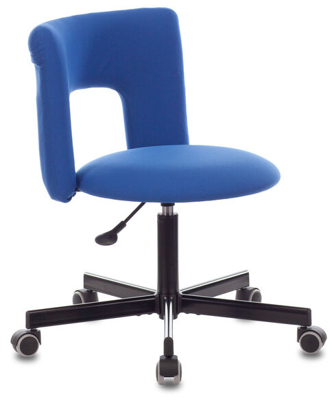 Кресло Бюрократ KF-1M/INDIGO (Office chair KF-1M blue 26-21 cross metal черный) артикул A148329-1 в интернет-магазине «HiFi-Trade»