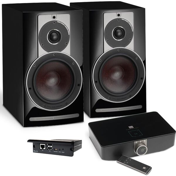 Полочная акустика Dali Rubicon 2 C black high gloss + DALI Sound Hub + BluOS Module артикул A129395-1